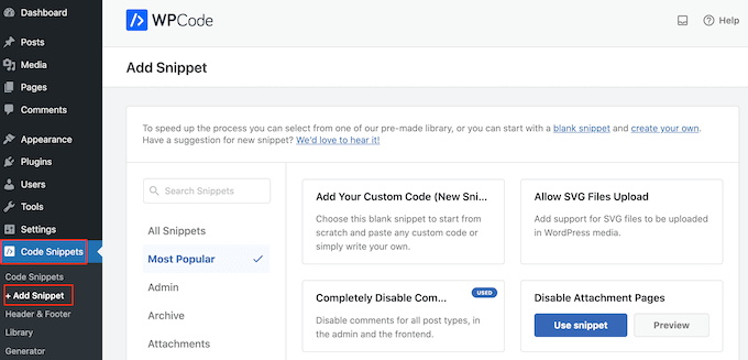 How to add a code snippet using WPCode How to add a code snippet using WPCode