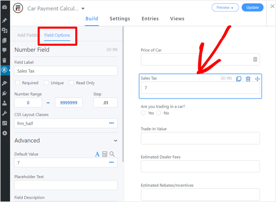 Customize Your Car Payment Calculator