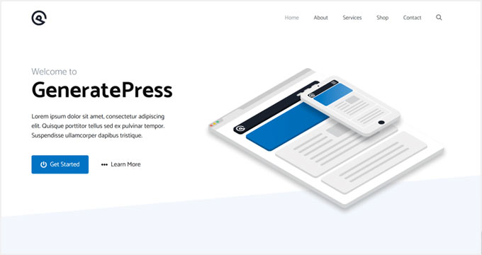 GeneratePress Бесплатная бизнес-тема