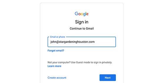 Accedi a Gmail con la tua email di dominio personalizzata