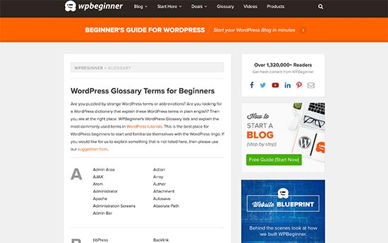 Glossario WPBeginner