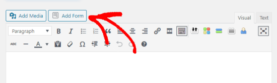 Add Form Button