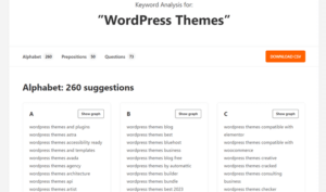 how to create keyword research in wordpress