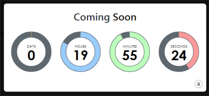 Countdown plugin timer preview