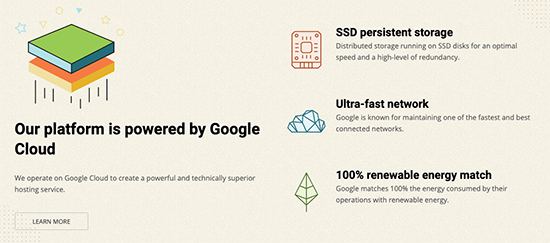 SiteGround è su Google Cloud Platform