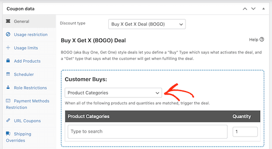 Changing the trigger for a WooCommerce coupon