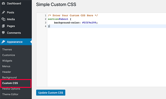 Simplecustomcss