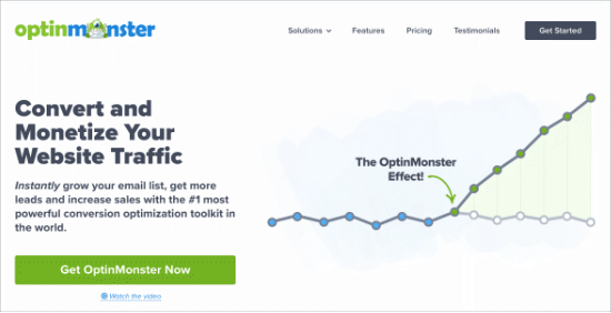 Optinmonster Homepage