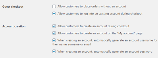 Woocommerce No Guest Checkout