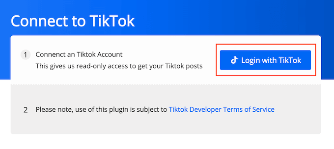 How to link your TikTok social networks account to WordPress