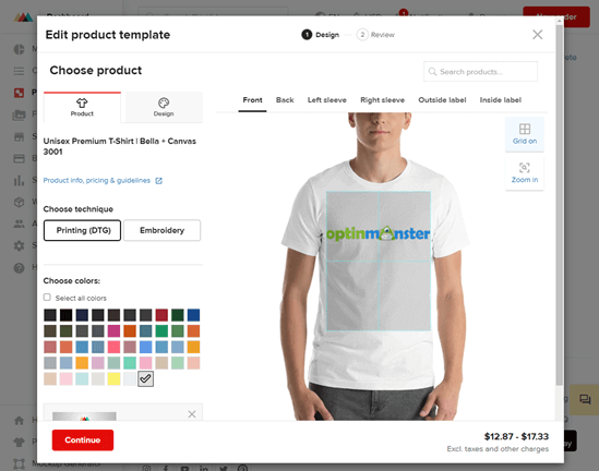 Creating Optinmonster T Shirt