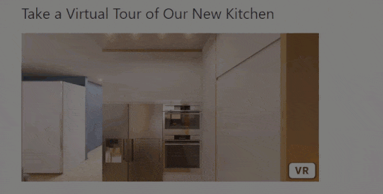 The virtual tour in action on our demo website