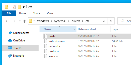 Finding the 'hosts' file on your computer
