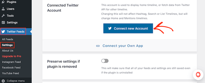 Connecting Twitter to your WordPress website