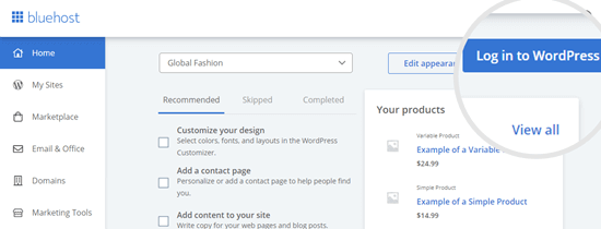 Log In To Wordpress Bluehost