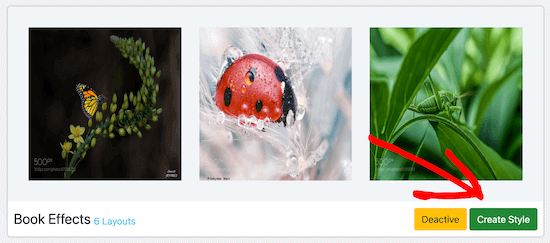 Image hover animation create style
