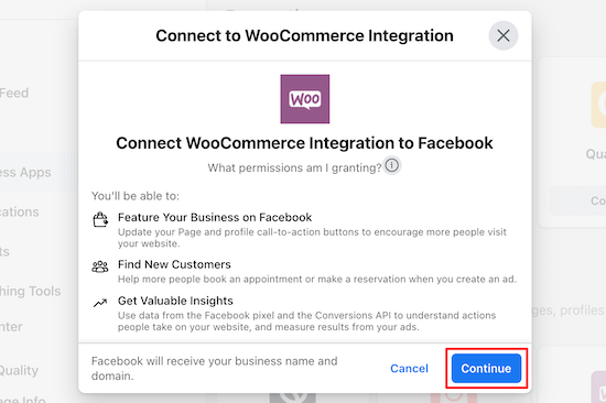 Connect WooCommerce and Facebook