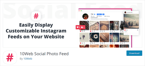 10Web Social Photo Feed