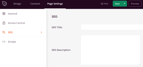 Optimize your page for SEO