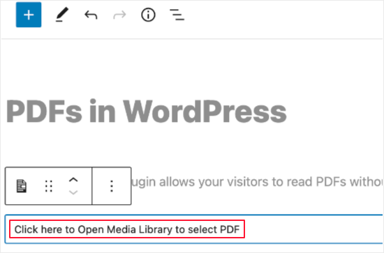 Click to Select a PDF File