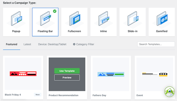 OptinMonster's professionally-designed templates
