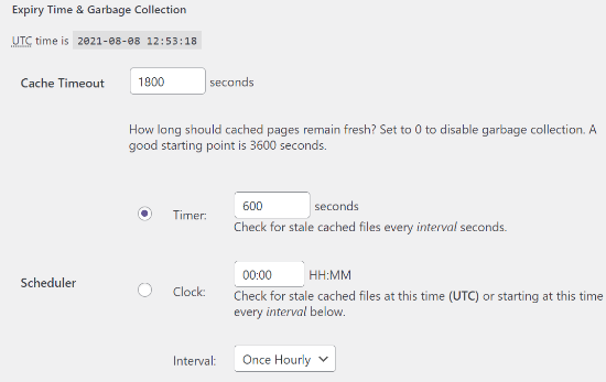 Set up Expiry time and garbage collection