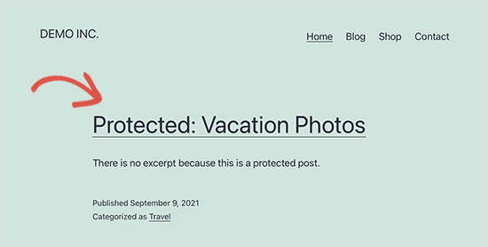 Protected post prefix in WordPress