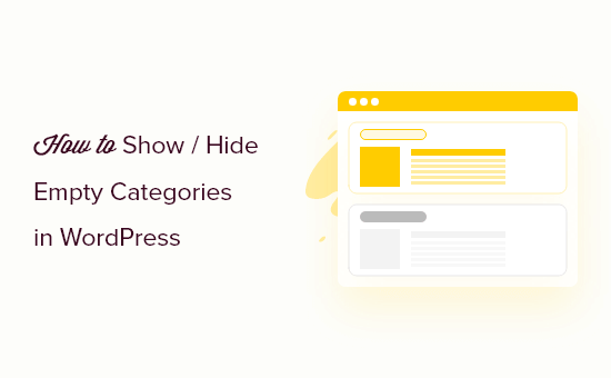 Show or hide empty categories in WordPress
