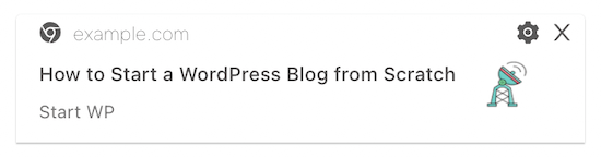 PushEngage blog post notification