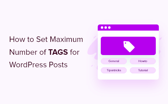 How to Set Maximum Number of Tags for WordPress Posts