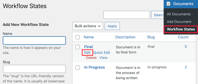 Personalize existing workflow states