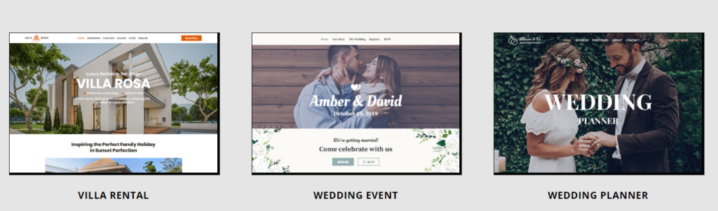 Wedding templates for web.com