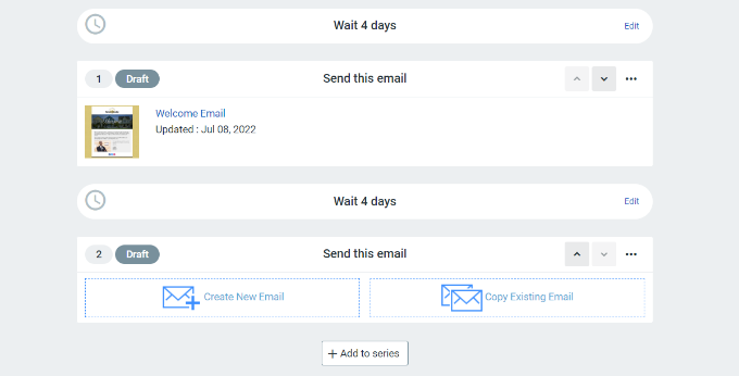 WebHostingExhibit add-another-email-to-series-1 How to Send Automated Emails in WordPress  
