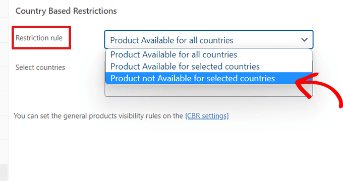 Pilih Produk tidak tersedia untuk opsi negara yang dipilih