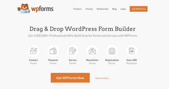 The WPForms form builder plugin and signature addon