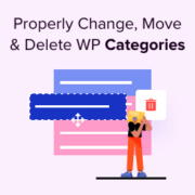 How to properly change, move and delete WordPress categories
