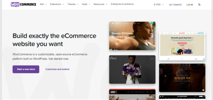 WooCommerce website