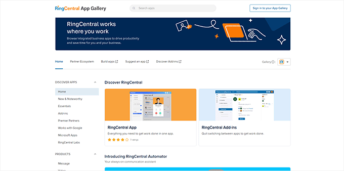 RingCentral Integrations