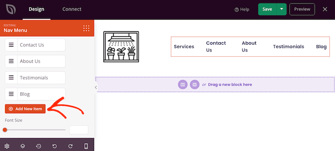 Creating a custom navigation menu using WordPress