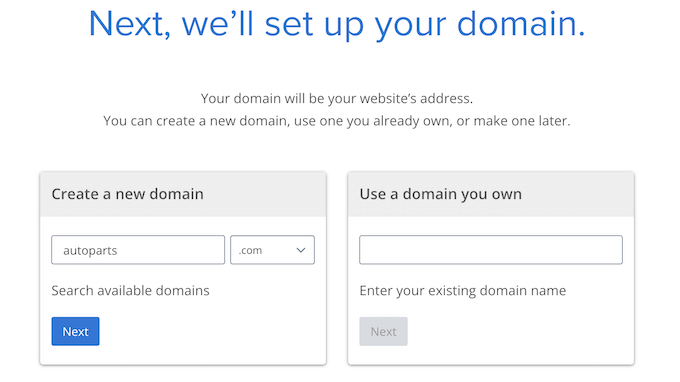 Choosing a domain name for an automotive store